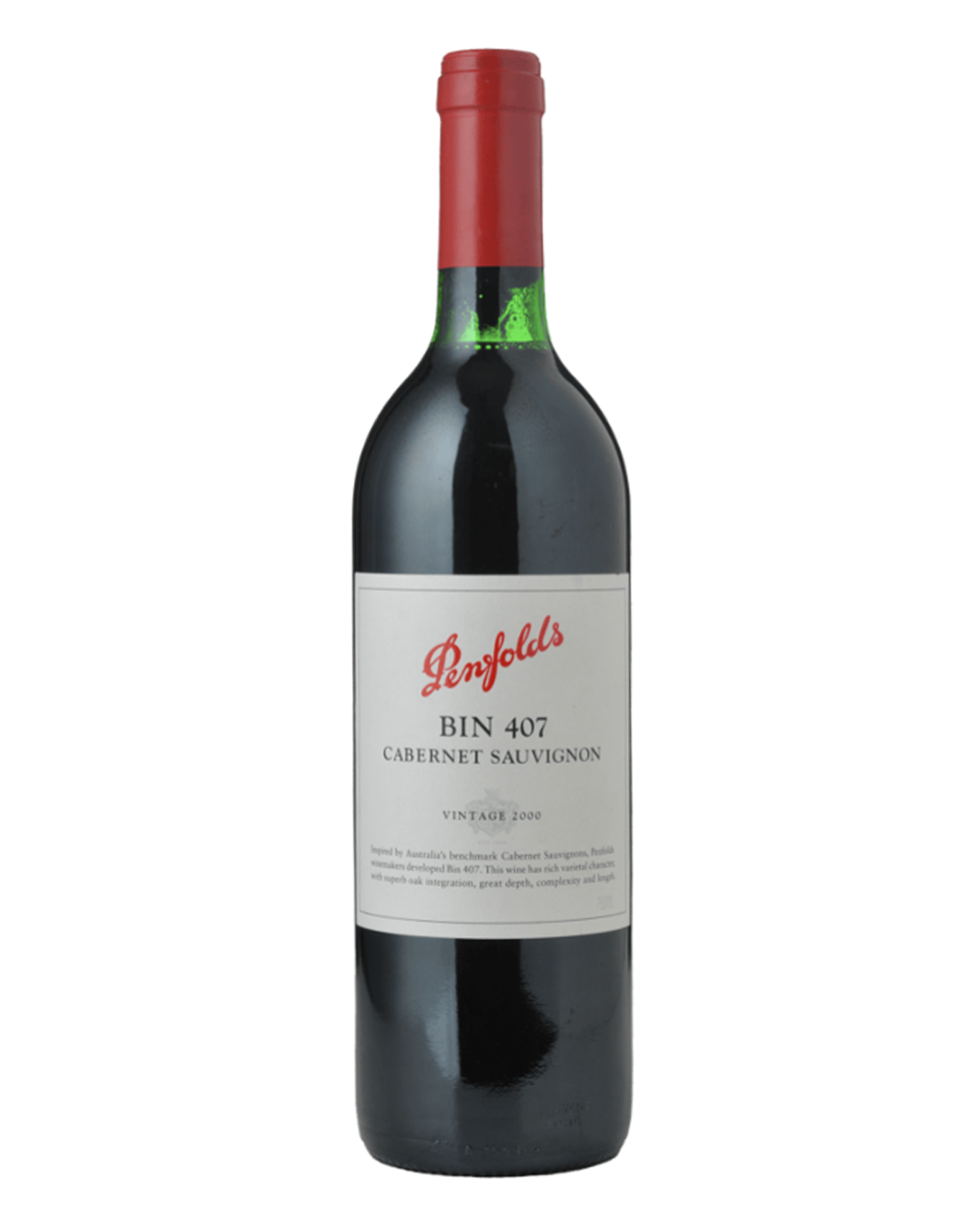2000 Penfolds Bin 407 Cabernet Sauvignon