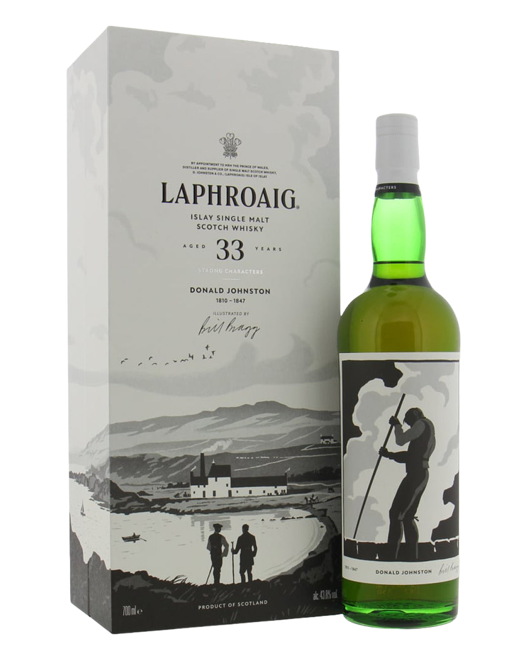 Laphroaig Strong Character Chapter 1 'Donald Johnston' 33 Year Old Single Malt Scotch Whisky 700ml Gift Box