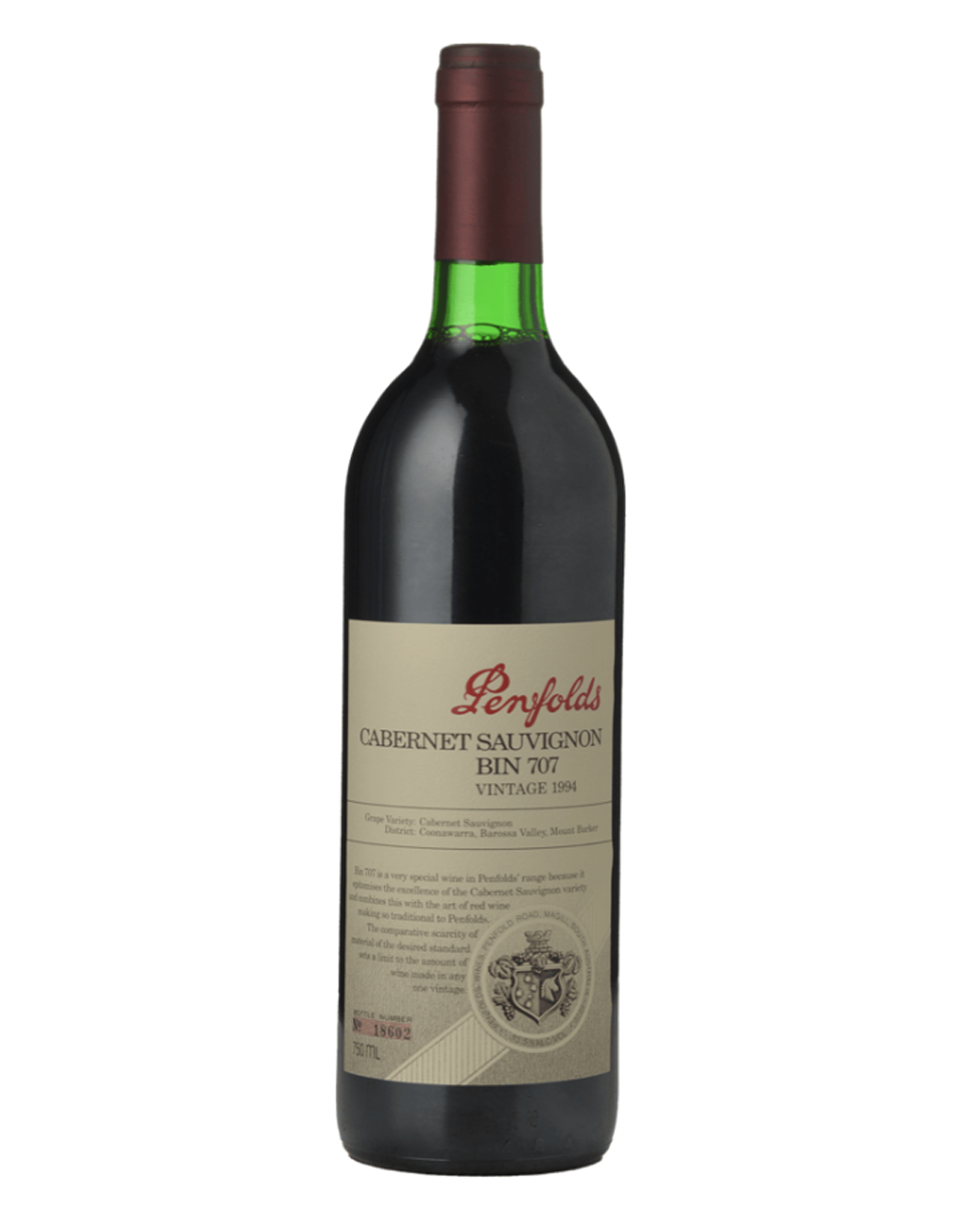 1994 Penfolds Bin 707 Cabernet Sauvignon 750ml