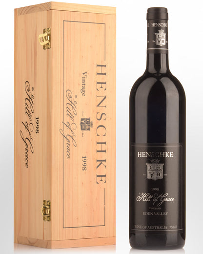 1998 Henschke Hill of Grace Shiraz 750ml Original Wood Box