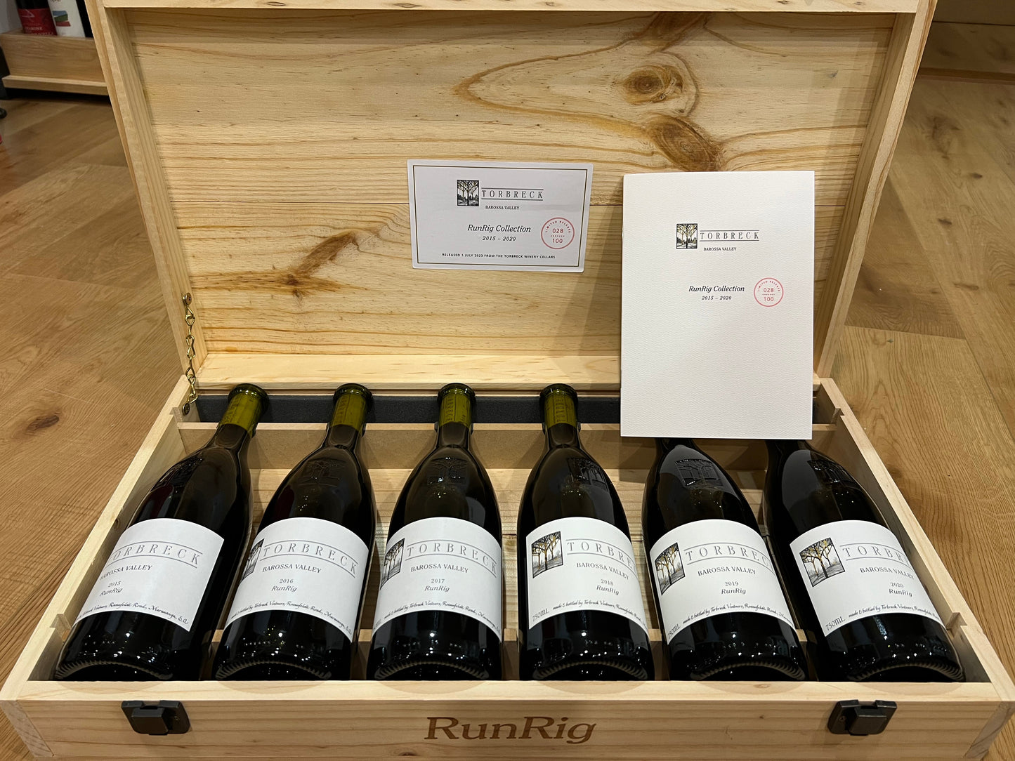 2015-2020 年 Torbreck Runrig Shiraz Vertical MV 6 瓶装