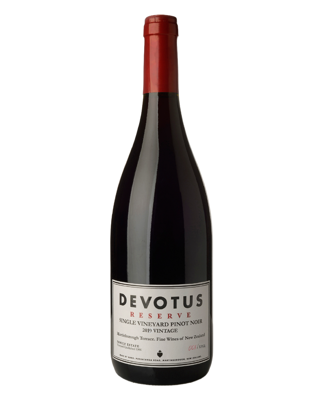 2019 Devotus Reserve Single Vineyard Pinot Noir 750ml