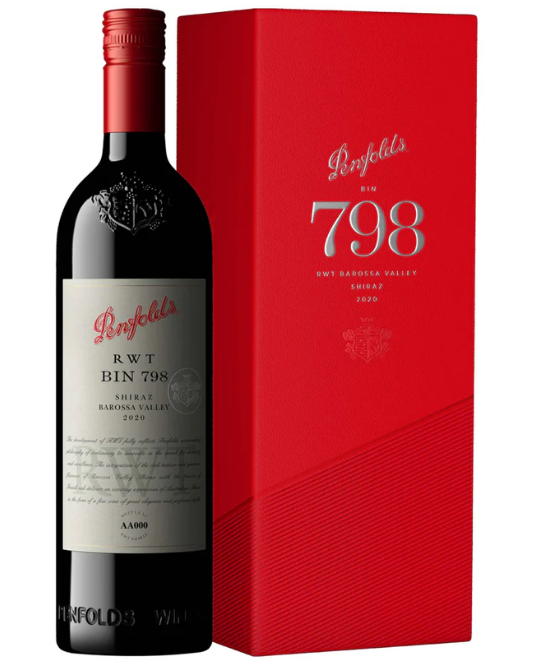 2020 Penfolds RWT Bin 798 Shiraz 750ml Gift Box