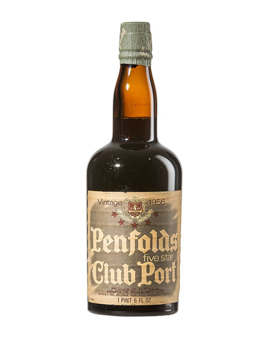 1956 年 Penfolds 五星俱乐部茶色酒 1 品脱 6 液量盎司