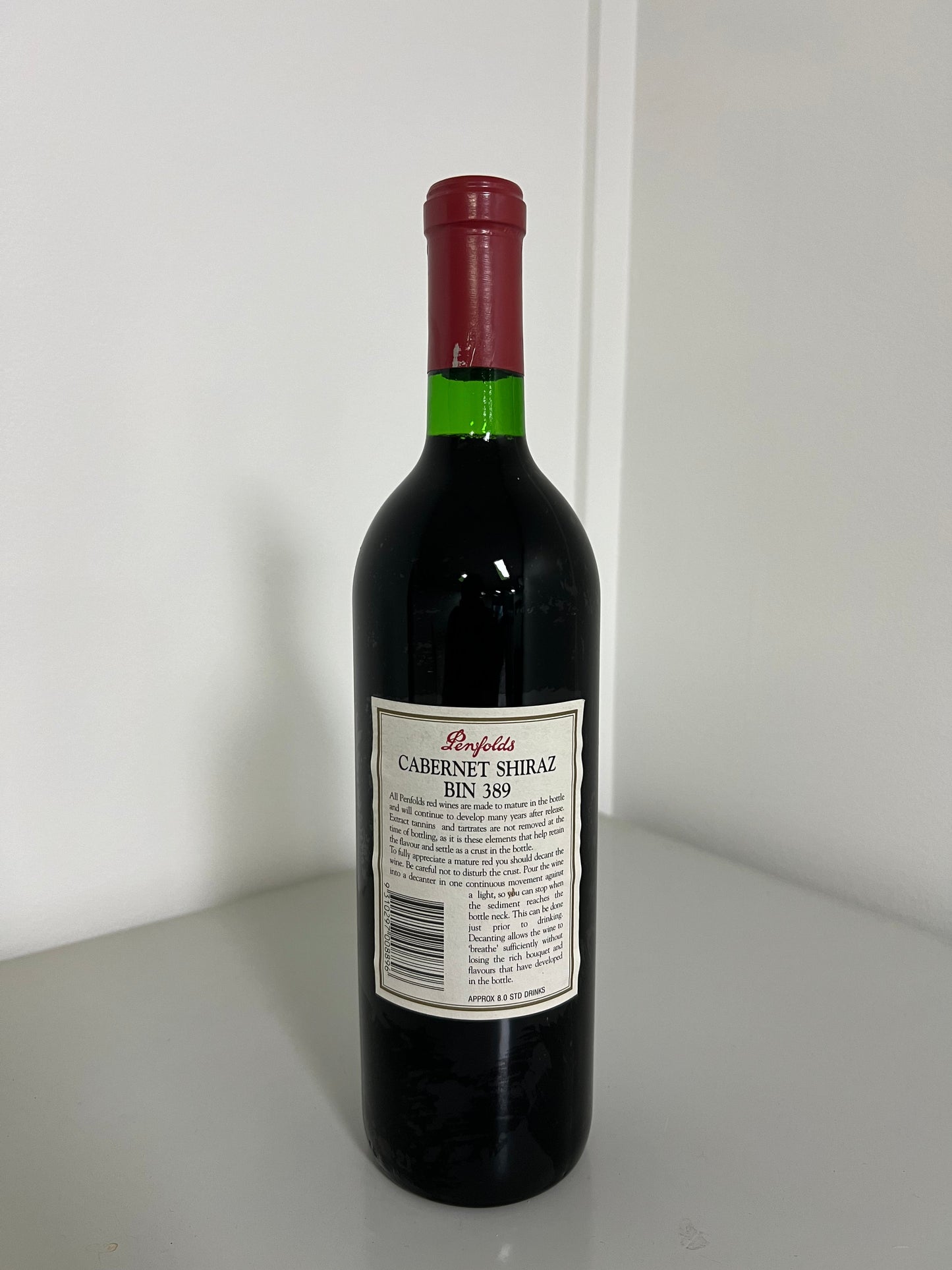 1992 Penfolds Bin 389 Cabernet Shiraz 750m