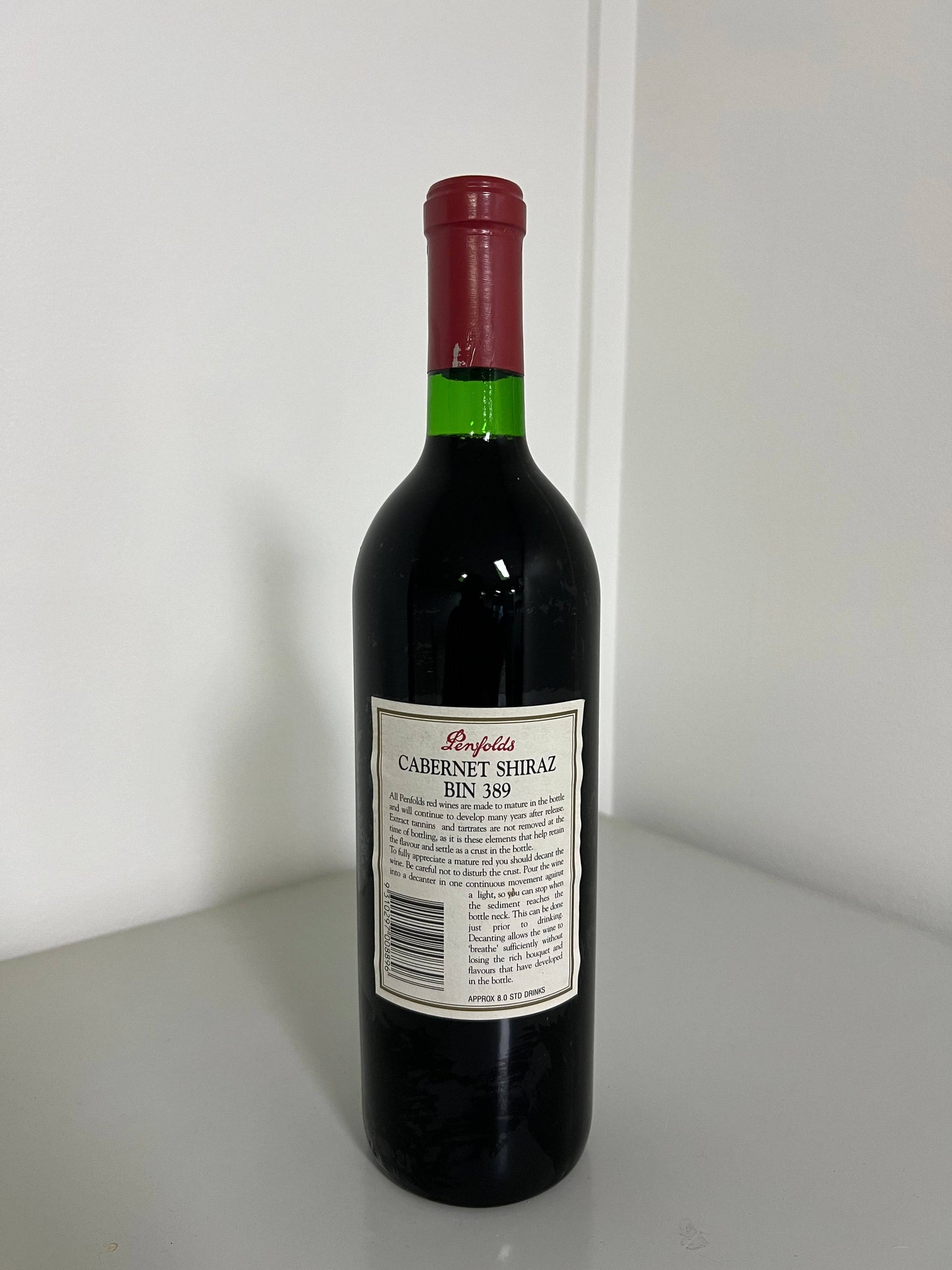 1992 Penfolds Bin 389 Cabernet Shiraz 750m