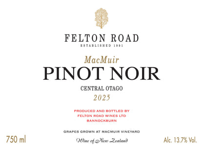 2025 Felton Road MacMuir Pinot Noir 750ml