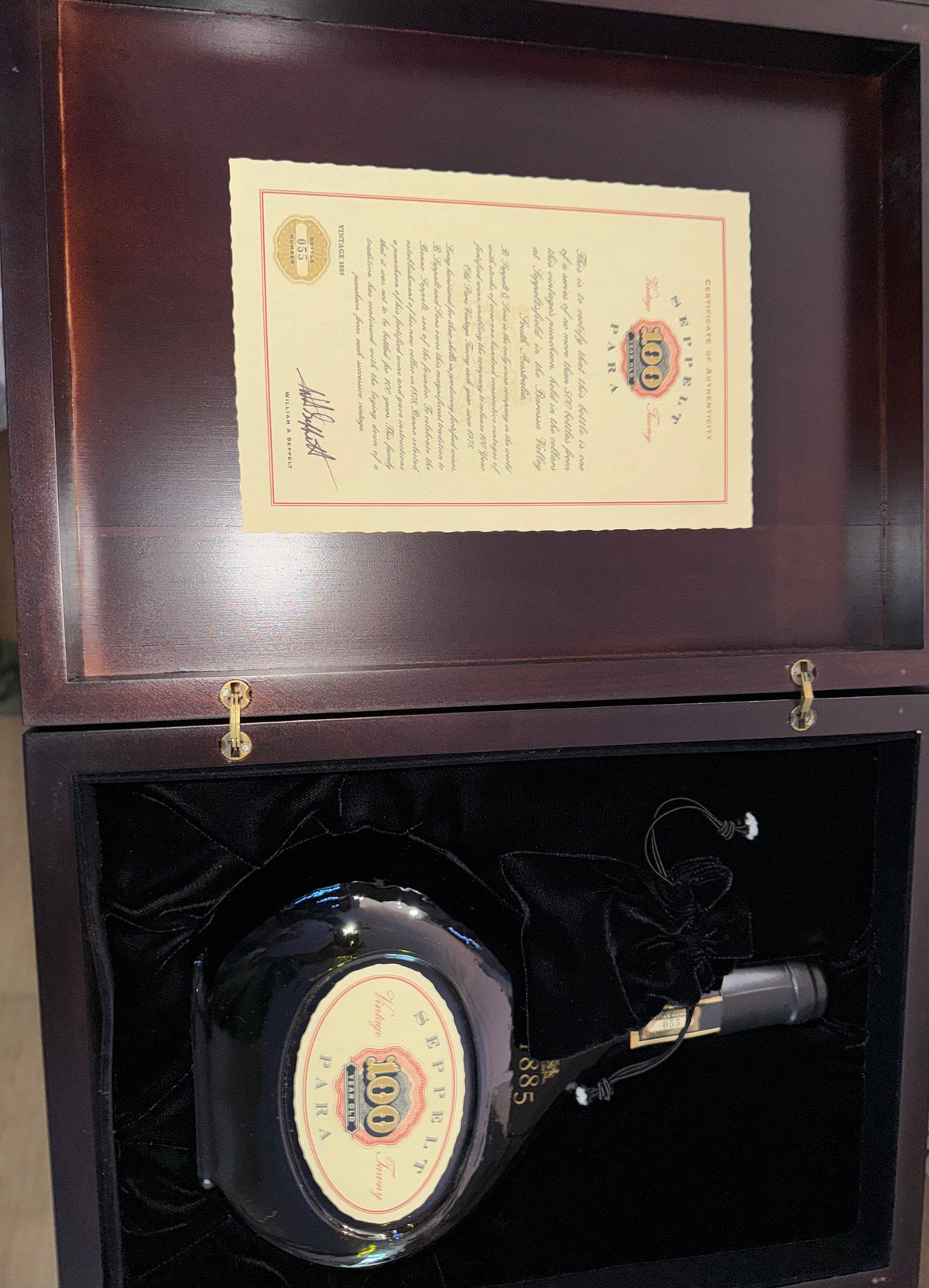 1885 Seppeltsfield 100 Year Old Para Vintage Tawny Port 750ml Timber Case