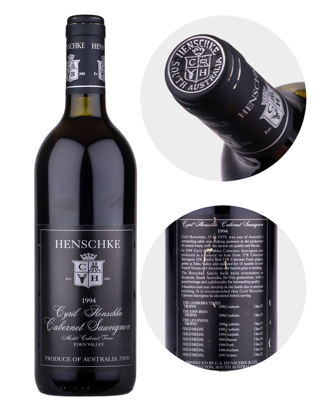 1994 Henschke Cyril Henschke Cabernet Sauvignon 750ml