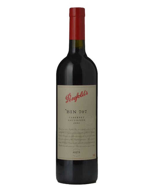 2002 Penfolds Bin 707 Cabernet Sauvignon 750ml Minor Label Damage
