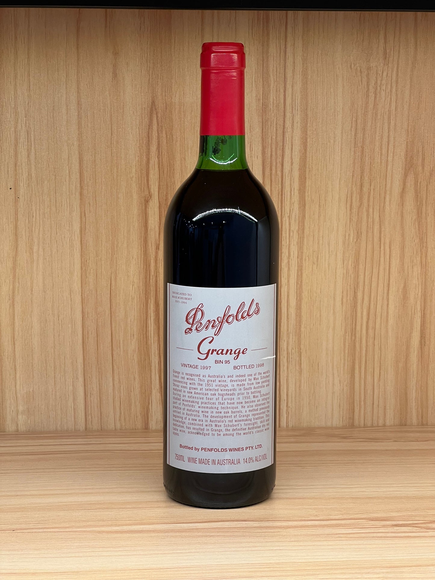 1997 年 Penfolds Bin 95 Grange Shiraz 750 毫升