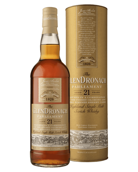 The GlenDronach 21 Year Old Parliament Single Malt Scotch Whisky 700ml