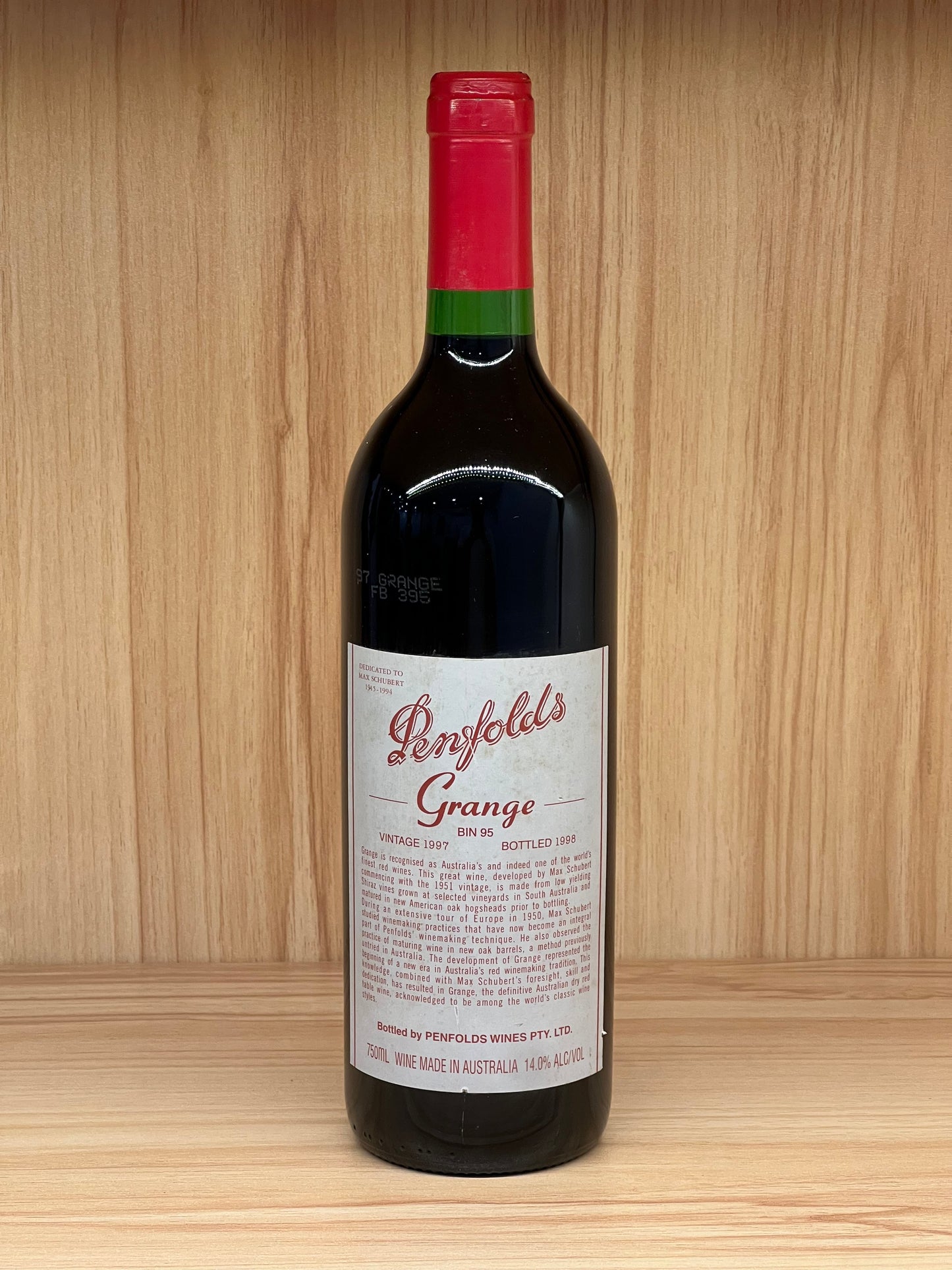 1997 年 Penfolds Bin 95 Grange Shiraz 750 毫升