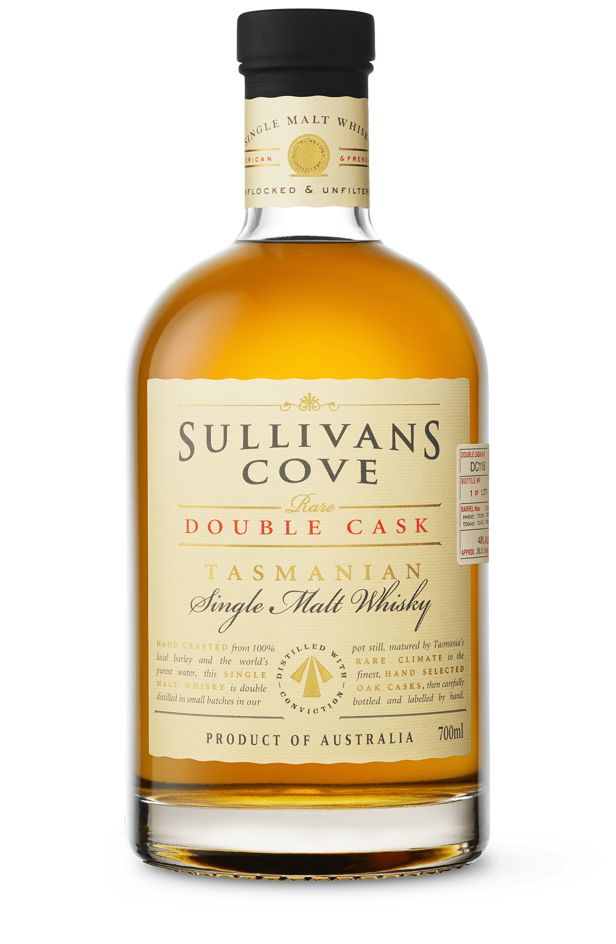 Sullivans Cove Double Cask Barrel DC117 Single Malt Australian Whisky 700ml