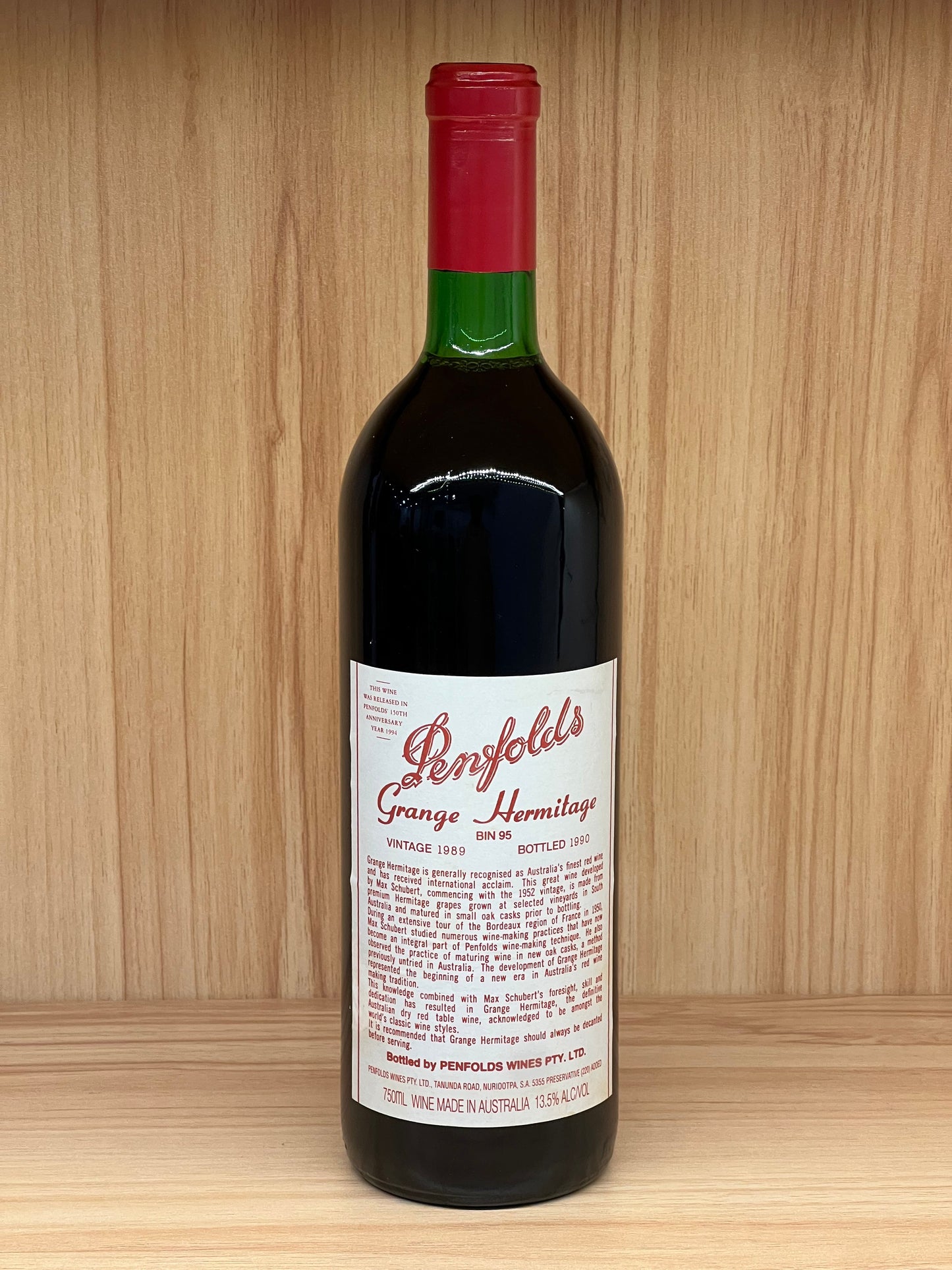 1989 年 Penfolds Bin 95 Grange Shiraz 750 毫升